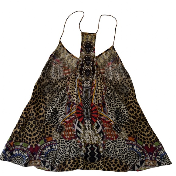 Camilla  Asymmetrical Sleeveless Silk top - Picture 3 of 16